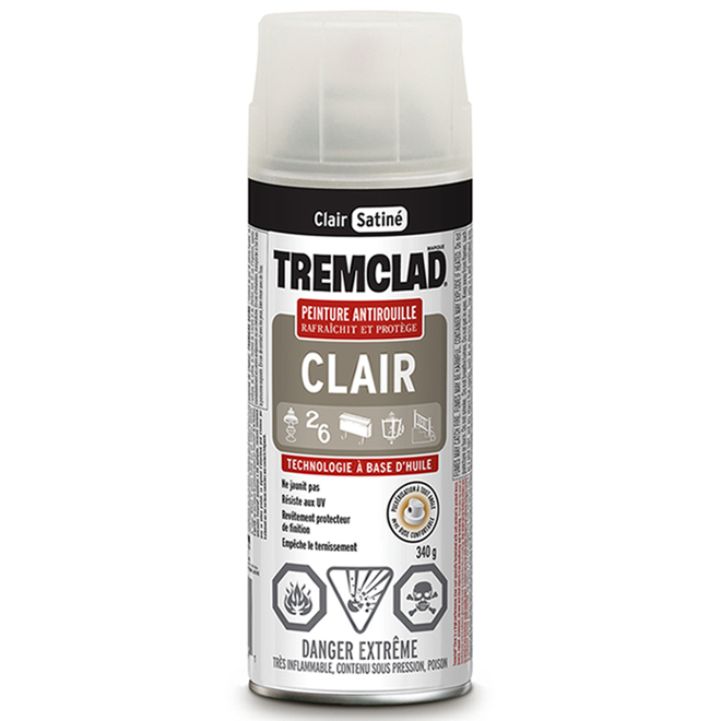 Peinture antirouille, Tremclad, 340 g, fini satiné, clair 27081B522 RONA