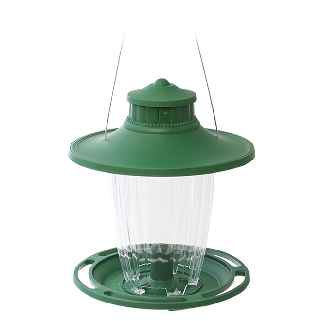 Stokes Lantern Bird Feeder 3.8 lb Plastic Forest Green 700108 RONA