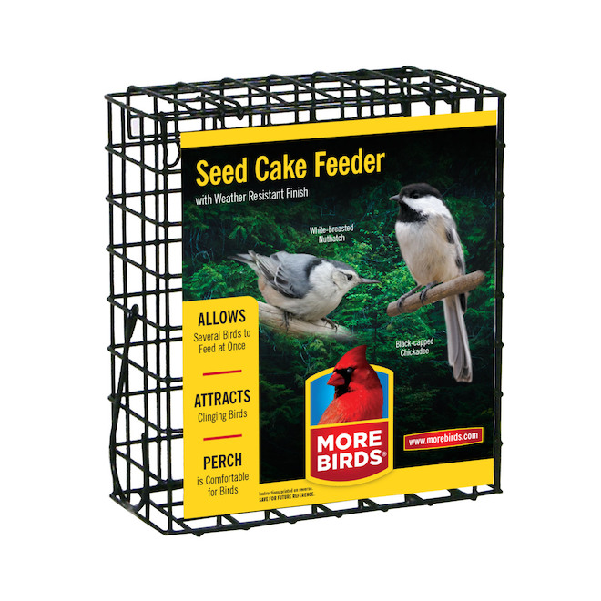 Stokes Black Steel Bird Feeder Cage 738174 RONA