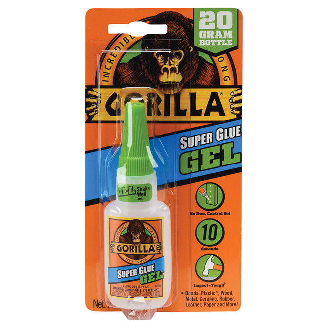 GORILLA GLUE Super colle en gel, transparente, 20 g 7710101 RONA