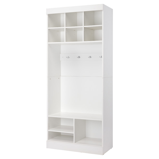 BESTAR Meuble de rangement « Pur » avec banc, 36 po, blanc 2616717 RONA