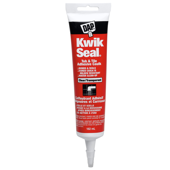 DAP Kwik Seal 162ml Clear Tub and Tile Adhesive Caulk 71055 RONA