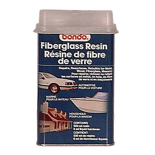 BONDO Fiberglass Resin Liquid, Qt Size, Light Straw