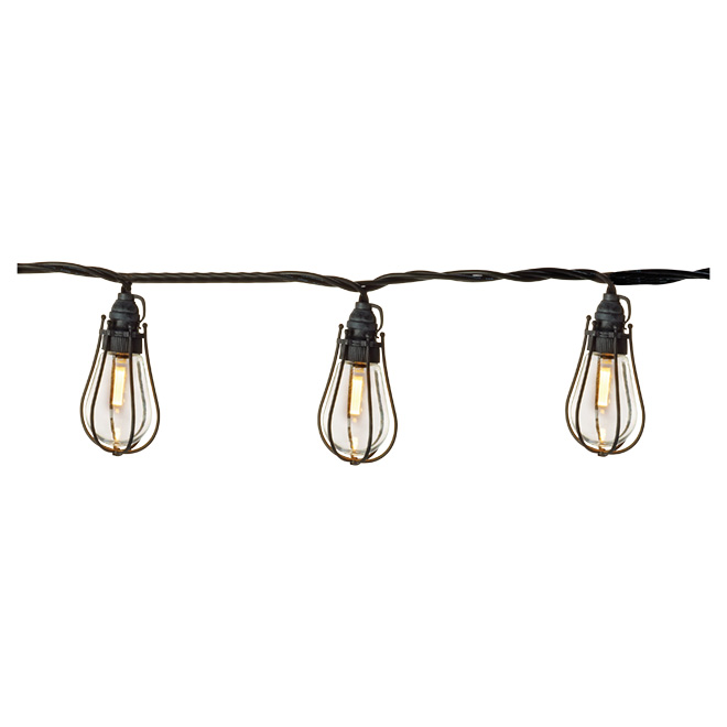 String Lights 20 LED Lights Caged Warm White 102206CO RONA