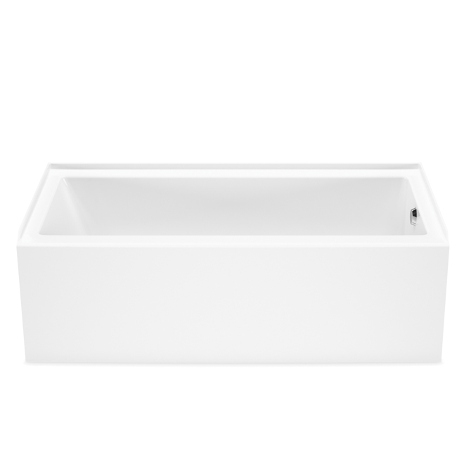 MAAX Bosca 16 x 30 x 60in White Acrylic Bathtub Right Drain