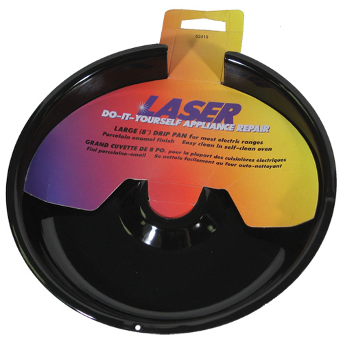 Laser Stove Drip Pan 8in Black 62410 RONA