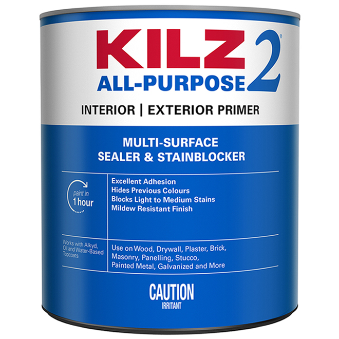 Kilz AllPurpose WaterBased Primer Interior and Exterior 946ml