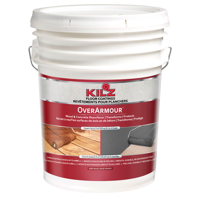 Kilz Over Armour Textured Wood and Concrete Floor Coating Slip