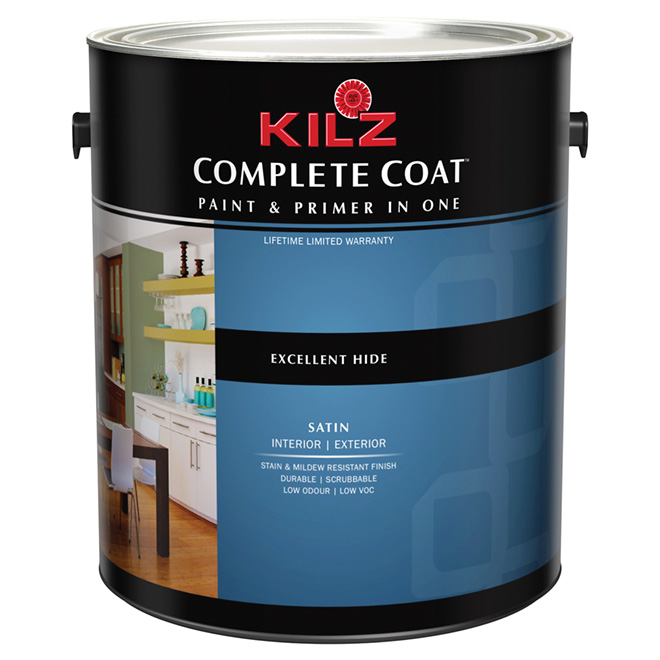 KILZ Coat" Interior/Exterior Paint Satin M59301C RONA