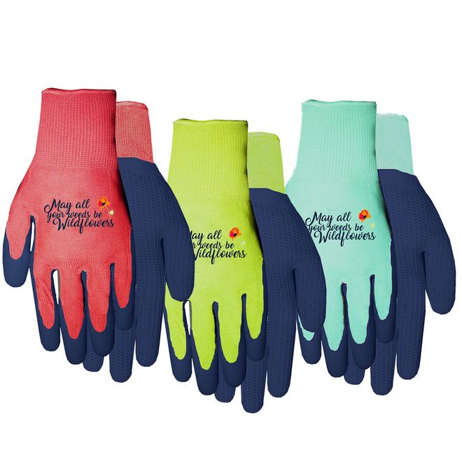 MidWest Quality Gloves, Inc. Women's Medium Multi/Grey Polyester Garden Gloves 66WCNCD64M RONA
