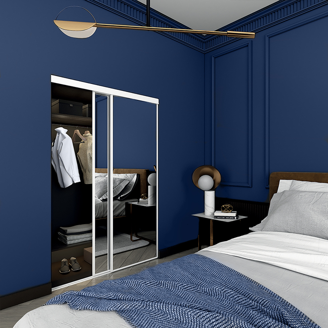 Colonial Elegance Economical Series Sliding Door for Closets Elegant Style 60in W x 80 1/2