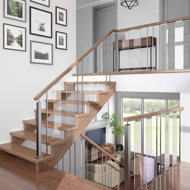 COLONIAL ELEGANCE "Verona" Glass Balustrade Panel Horizontal GC60036