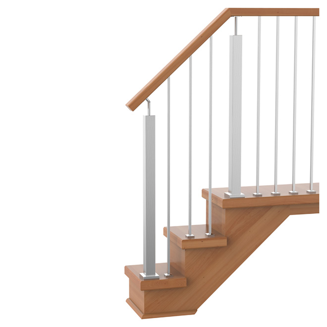 COLONIAL ELEGANCE "Urban" Stainless Steel Square Baluster 40 1/2