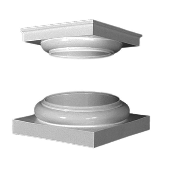 COLONIAL ELEGANCE Turncraft 8in Tuscan Fiberglass Column Cap and Base