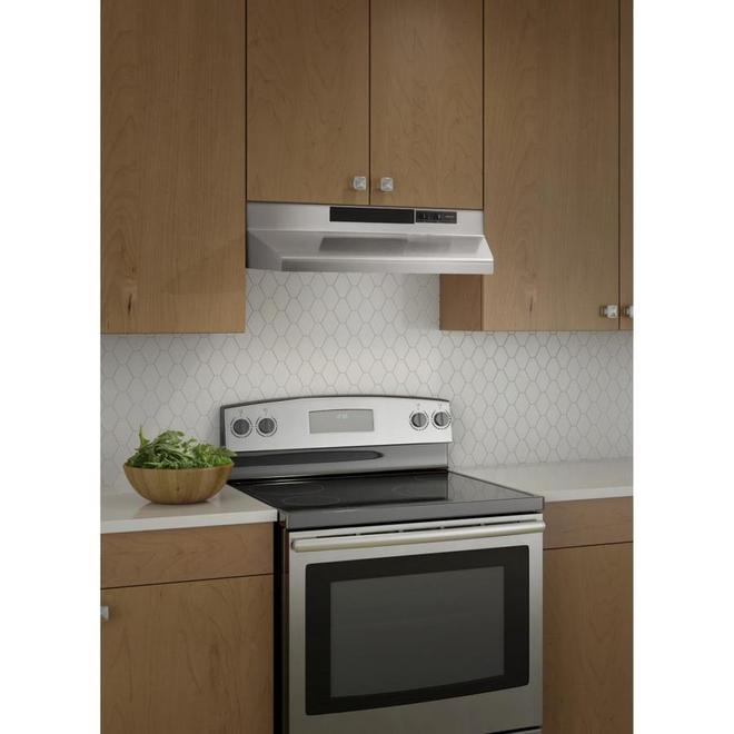 Broan BU2 Series 30Inch Range Hood, 210 Max Blower CFM, Stainless Steel BU230SS
