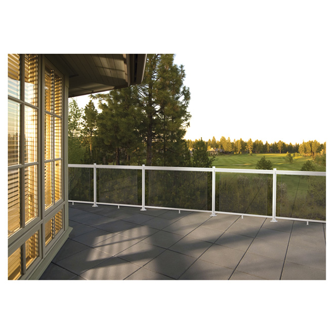 KoolRay Legacy Railing Insert Panel Clear Tempered Glass 36in x