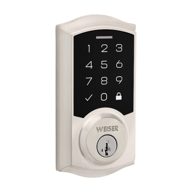 WEISER Electronics 270 SmartCode Satin Nickel SingleCylinder SmartKey