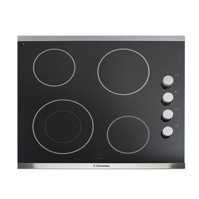Electrolux Electric Cooktop Ceramic Glass 4 Elements 24in