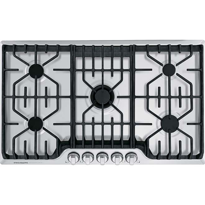 Frigidaire Pro Gas Cooktop 5 Burners 36in 18,200 BTU Stainless