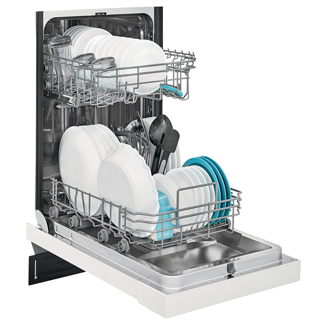 Frigidaire BuiltIn Dishwasher 8 Place Settings 18in White