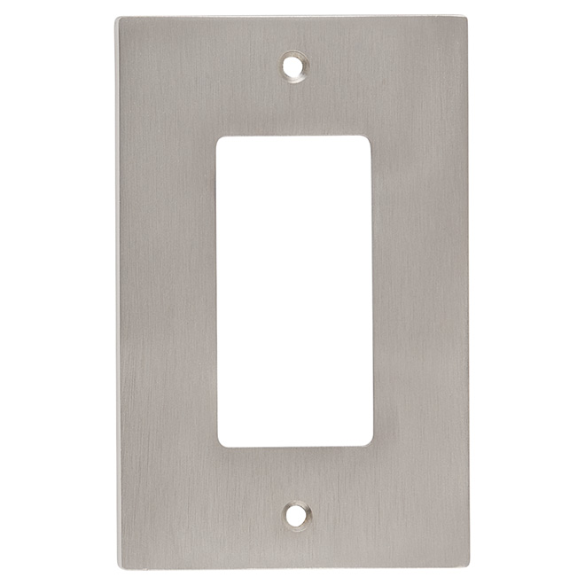 ATRON Plaque bascule, métal, nickel satiné 5926RRO RONA
