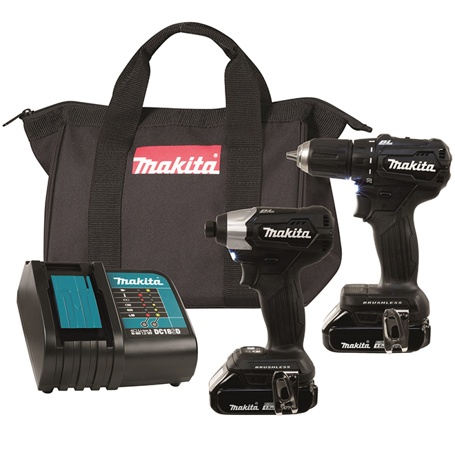 Makita Drill/Impact Driver Set XPT Cordless 18 V DLX2220SYB RONA