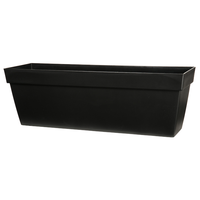 Plastic Rectangular Planter Milan Brown Floral Bed Large Rectangular