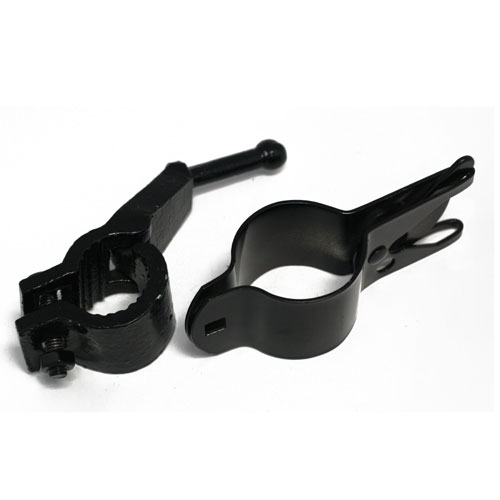 Master Halco Latch and Catch Fence Gate Kit Black Steel 1 7/8in