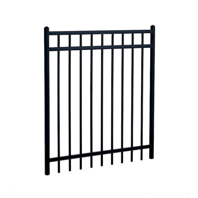 Master Halco 4ft x 4ft Montage Majestic 3Rail Black Fence Gate 906252 RONA