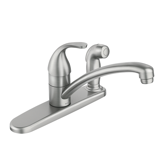 Moen Kitchen Faucet with Side Spray Adler Collection SingleLever