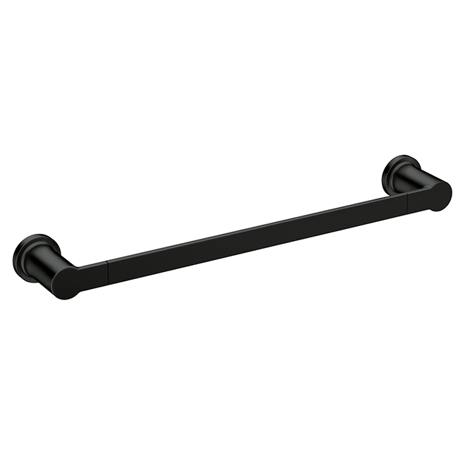 MOEN Towel Bar ''Rinza'' 18'' Zinc Matte Black Y1118BL RONA