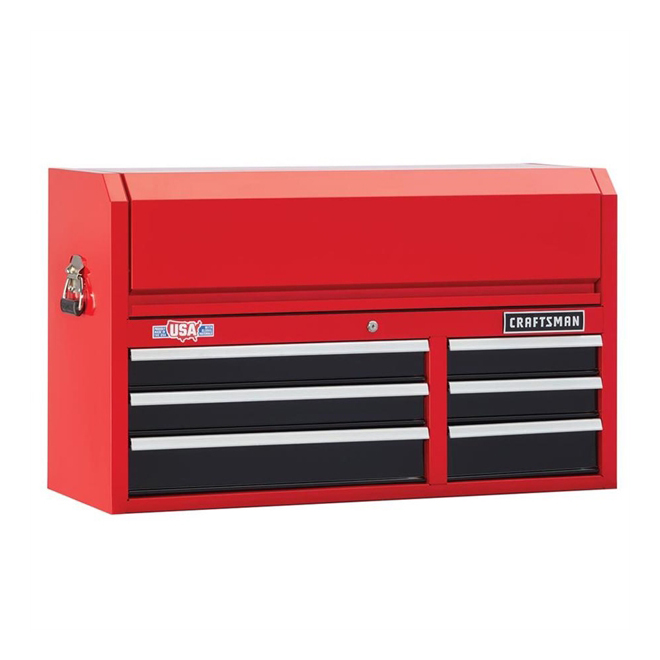 CRAFTSMAN Tool Chest 6 Drawers 40.5in x 16in x 24.5in Red and