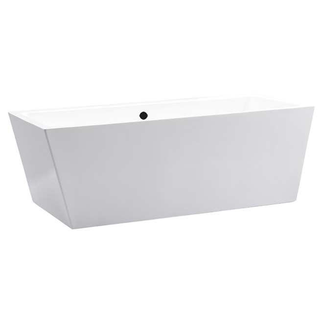 Uberhaus Pagani Freestanding Bathtub 32in x 67in Acrylic White
