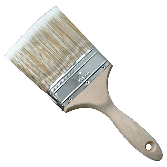 Rona Paint Brush Synthetic Straight 4in W Wood Handle ZJ60143