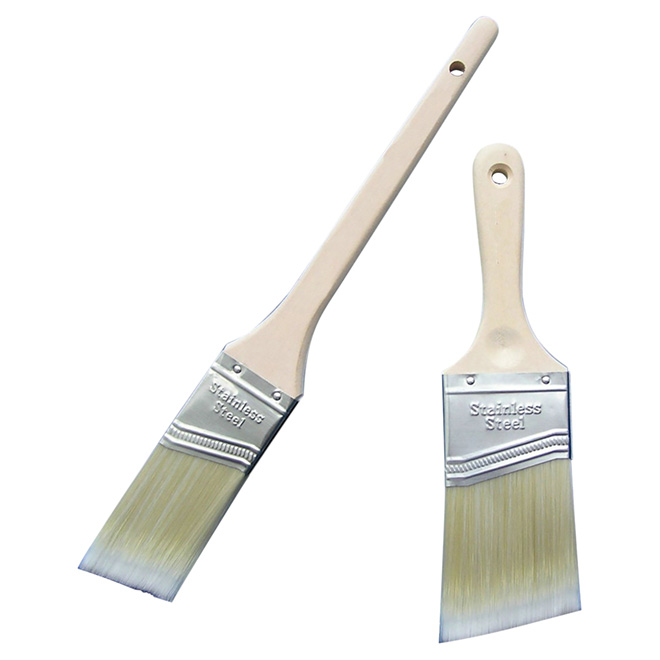 RONA Paint Brush Set Angular Sash Polyester and Nylon 1 1/2in W and 2in W ZJ1943 RONA