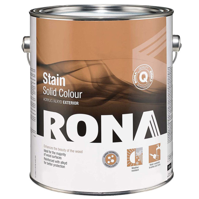 RONA Stain "Solid Finish" Exterior Hybrid Stain RONA