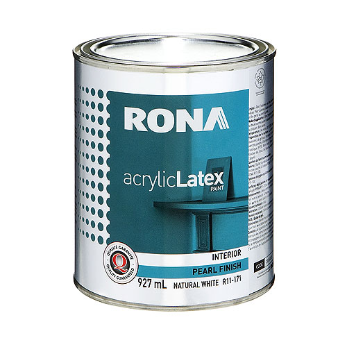 RONA Paint Interior Acrylic Latex 927ml Natural White Pearl