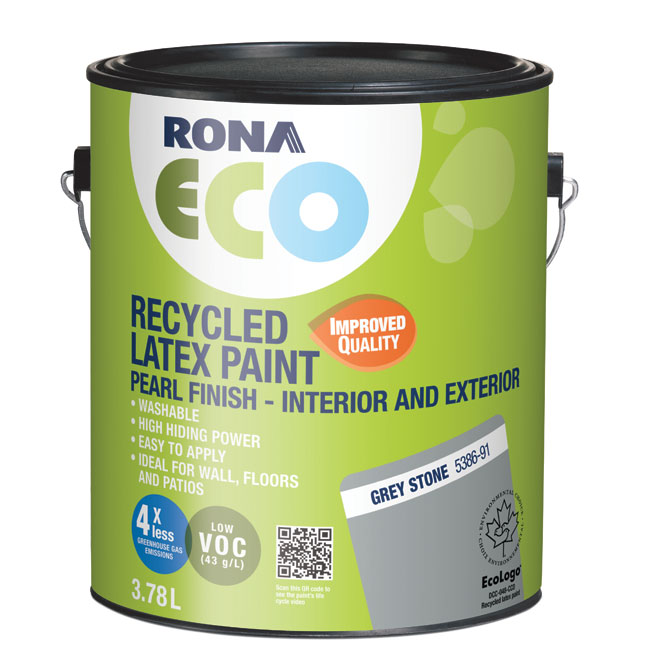 RONA Recycled Int/Ext Paint Stone Grey 538691L19 RONA