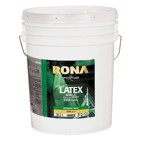 RONA Exterior Latex Acrylic Paint 18.9 L White Matte RONA