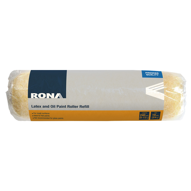 Rona Paint Roller Cover Refill Knitted PolyesterNylon Blend Flat