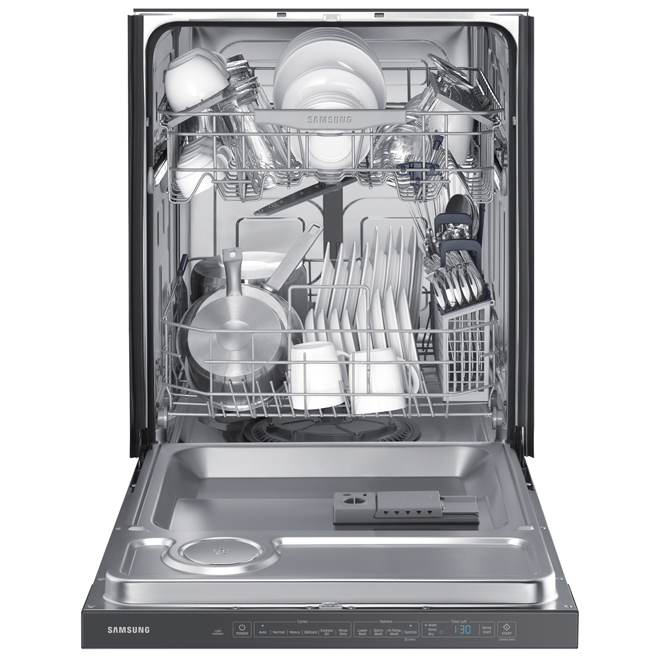 SAMSUNG Dishwasher with StormWash(TM) System 24" Black Stainless