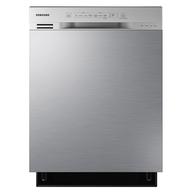 Samsung BuiltIn Plastic Tub 15 Place Settings Dishwasher 51dBA 24in Stainless Steel