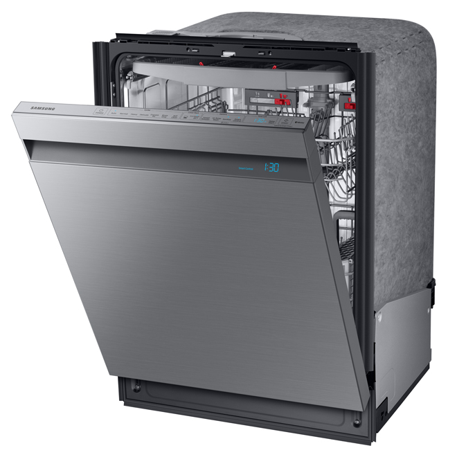 Samsung Stainless Steel 39 dB AutoRelease Dishwasher with AquaBlast