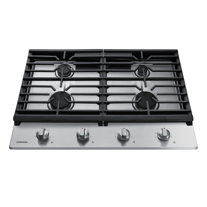 Samsung Gas Cooktop with 4 Burners 45,000 BTU 30in Stainless