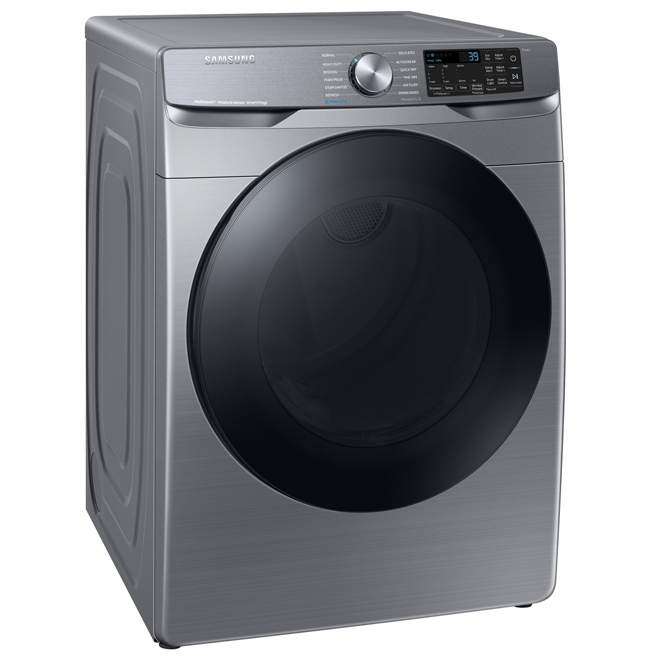 Samsung Steam Sanitize+ 7.5cu ft Platinum Electric Dryer DVE45B6305P/AC RONA
