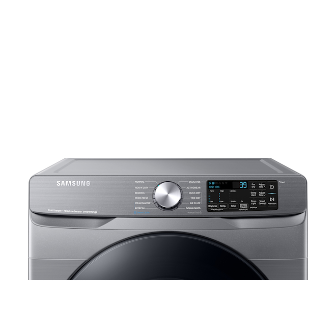 Samsung Steam Sanitize+ 7.5cu ft Platinum Electric Dryer DVE45B6305P/AC RONA