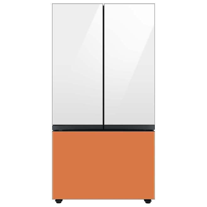 Samsung Bespoke Freezer Drawer Panel for 3Door Refrigerator Glass Clementine 35.63 x 23.5