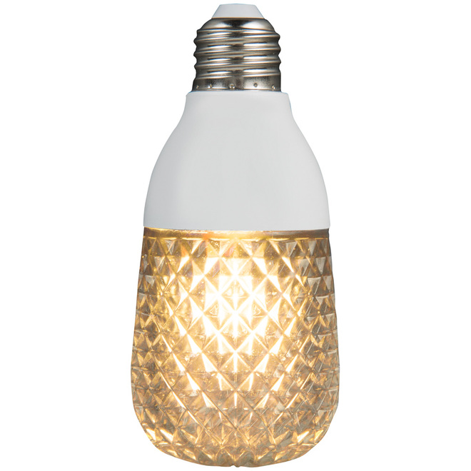 Gemmy Diamond Sparkle EdisonStyle Light Bulb E26 Plastic White