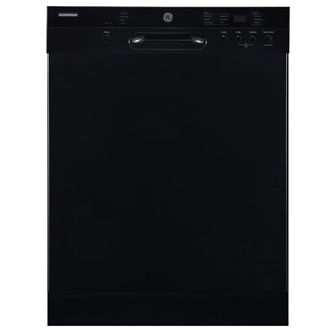 GE APPLIANCES BuiltIn Dishwasher with CleanSensor 24" Black