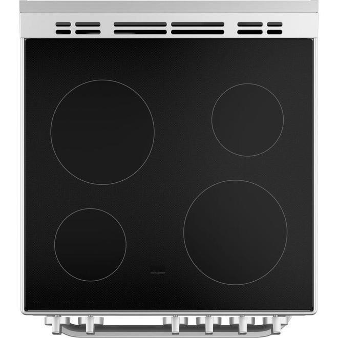 Haier 24In 4Burner Freestanding Electric Range 2.9Ft³ Steam Self